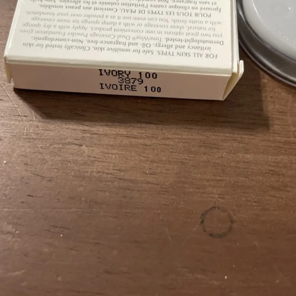 Mary Kay Timewise Dual Coverage Powder Foundation IVORY 100 NIB 3879 NOS